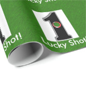 Gepersonaliseerd Golf Lucky Shot Hole in One Cadeaupapier (Rol Hoek)