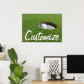 Gepersonaliseerd Golf Poster (Thuiskantoor)