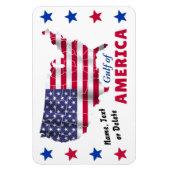 Gepersonaliseerd, Golf van Amerika, Patriottische  Magneet (Verticaal)