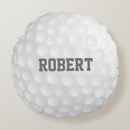 Gepersonaliseerd golfbalkussen rond kussen
