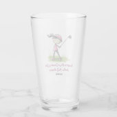 Gepersonaliseerd golfclub Ladies League Drink glas (Achterkant)