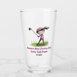 Gepersonaliseerd golfclub Ladies League Drink glas