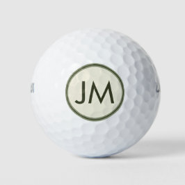 Gepersonaliseerd golfclub monogram ontwerp golfballen