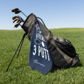 Gepersonaliseerd Golfen Laat Vrienden Niet 3 Putt Golfhanddoek (Groen)