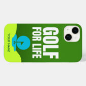 Gepersonaliseerd Golfer iPhone Case (Achterkant (horizontaal))