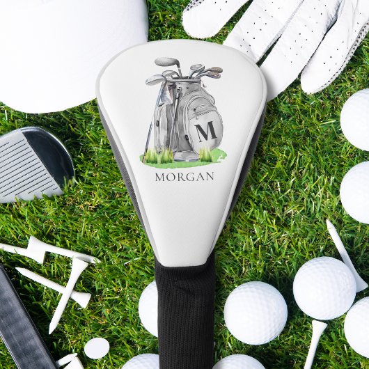 Gepersonaliseerd Golfer Monogram Golfheadcover