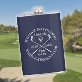 Gepersonaliseerd golfgat in One Navy Blue Heupfles