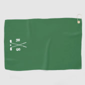Gepersonaliseerd golfgeschenk voor vader met eigen golfhanddoek (Horizontaal)