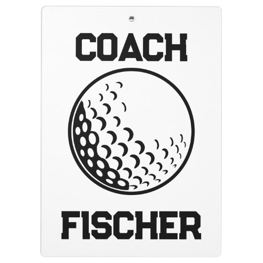 Gepersonaliseerd golfklembord klembord (Achterkant)