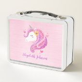 Gepersonaliseerd goochelroze glitter Unicorn gezic (Achterkant)