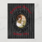 Gepersonaliseerd gotisch Lijst met spin Briefkaart (Voorkant)