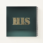 Gepersonaliseerd goud 3D HIS Notitieboek (Achterkant)