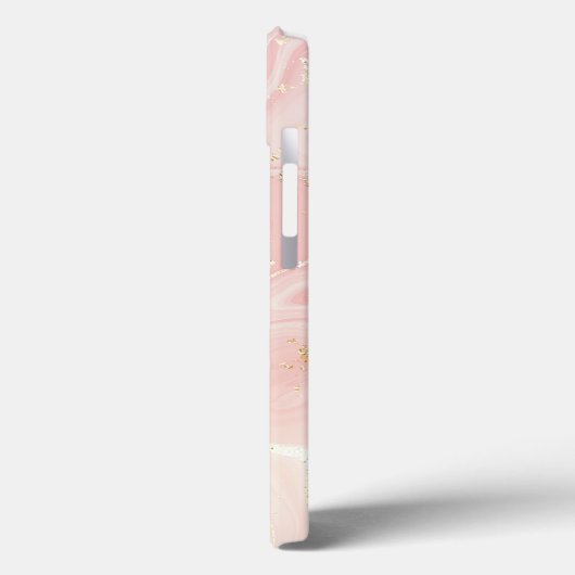 Gepersonaliseerd Goud Roze Marmer Case-Mate iPhone Case (Achterkant / Links)