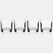 Gepersonaliseerd Goud & Zwart Whiskey Glas (Rechts)