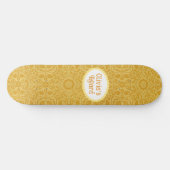 Gepersonaliseerd Gouden Geel Persoonlijk Skateboard (Horizontaal)