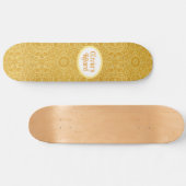 Gepersonaliseerd Gouden Geel Persoonlijk Skateboard (Horizontaal)