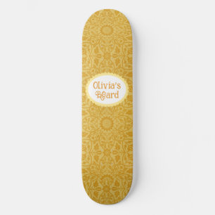 Gepersonaliseerd Gouden Geel Persoonlijk Skateboard