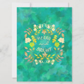 GEPERSONALISEERD GOUDEN KERSTFEEST FEESTDAGENKAART (Voorkant)