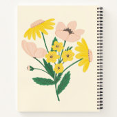 Gepersonaliseerd grafisch roze ventiel notitieboek (Achterkant)