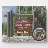 Gepersonaliseerd Grand Teton Photo Souvenir Plaque Fotoplaat (Voorkant)