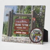 Gepersonaliseerd Grand Teton Photo Souvenir Plaque Fotoplaat (Zijkant)