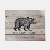 Gepersonaliseerd grappig Beer Deurmat (Voorkant)