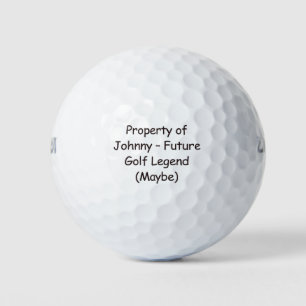 Gepersonaliseerd Grappig Golfbal Golfballen