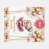 Gepersonaliseerd Grappig Oma Deken Verjaardag Gift (Voorkant (Horizontaal))