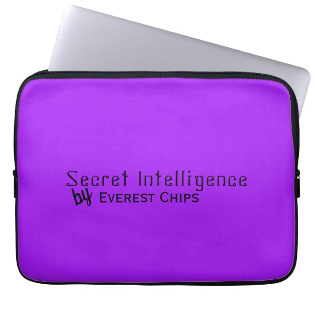 Gepersonaliseerd Grappig op Bright Violet Laptop Sleeve (Voorkant)