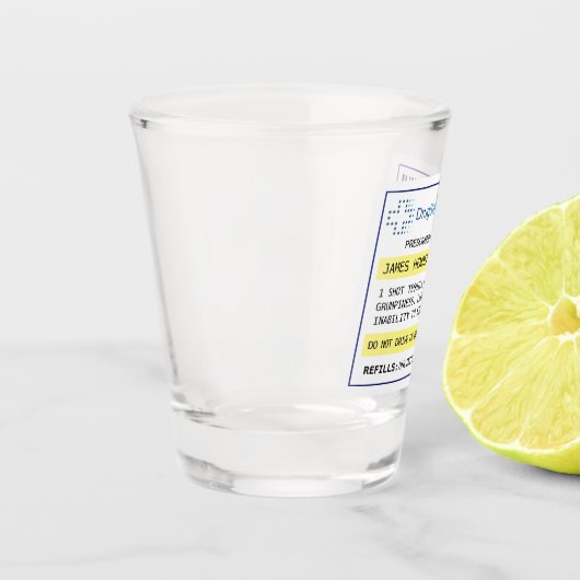 Gepersonaliseerd grappig recept shot glas (Links)
