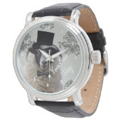 Gepersonaliseerd grappig schapenkarakter horloge (Gekanteld)