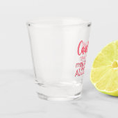 Gepersonaliseerd grappig shotglas shot glas (Links)