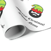 Gepersonaliseerd grappig, slecht jongetje met kers cadeaupapier (Rol Hoek)