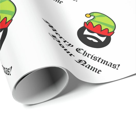 Gepersonaliseerd grappig, slecht jongetje met kers cadeaupapier (Rol Hoek)