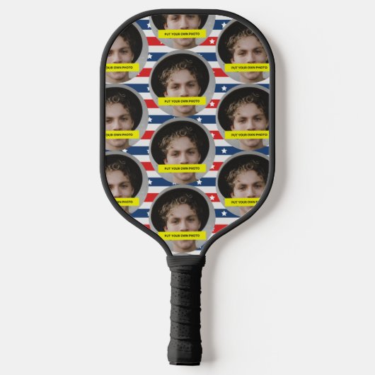 Gepersonaliseerd grappig vriendje foto pickleball paddle (Achterkant)