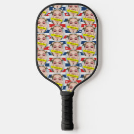 Gepersonaliseerd Grappige Beste Vriend Foto Pickleball Paddle