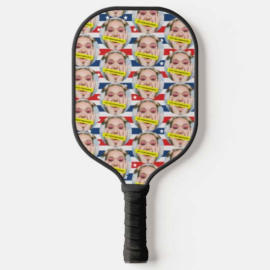 Gepersonaliseerd Grappige Beste Vriend Foto Pickleball Paddle (Voorkant)