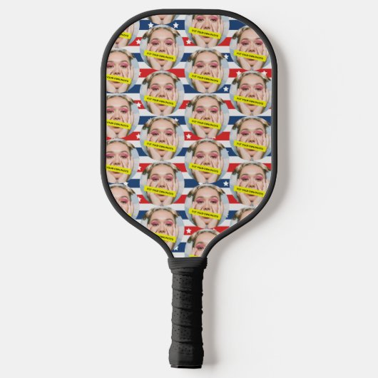 Gepersonaliseerd Grappige Beste Vriend Foto Pickleball Paddle (Achterkant)
