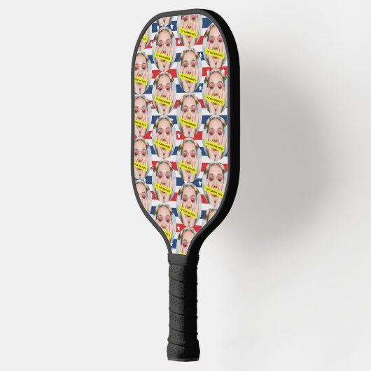 Gepersonaliseerd Grappige Beste Vriend Foto Pickleball Paddle (Links)