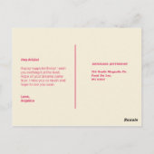 Gepersonaliseerd - Grappige Quote Taart Briefkaart (Achterkant)