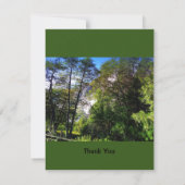 Gepersonaliseerd Gratitude Quote Green Scenery For Bedankkaart (Achterkant)
