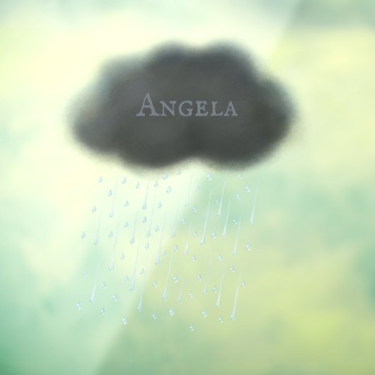 Gepersonaliseerd grijs winkelwoud - Whimsical Cute Raamsticker (Vel 3)