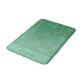 Gepersonaliseerd grijsgroen patroon badmat (Gekanteld)