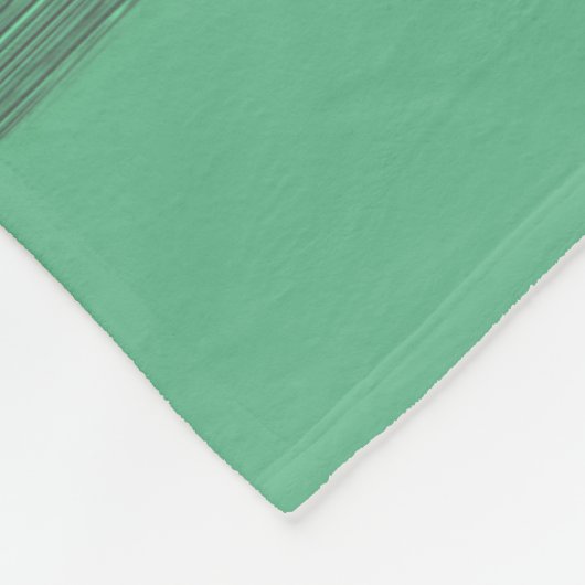 Gepersonaliseerd grijsgroen patroon fleece deken (Hoek)