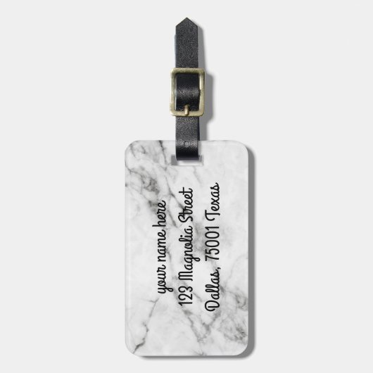 Gepersonaliseerd grijze Bagagelabel (Voorkant verticaal)