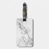 Gepersonaliseerd grijze Bagagelabel (Achterkant verticaal)