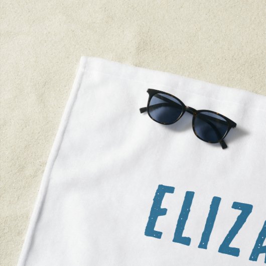 GEPERSONALISEERD GRILLIG, KLEURRIJK ZEEPAARDJE STRANDLAKEN (In situ)