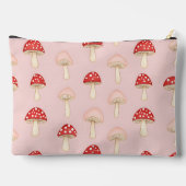 Gepersonaliseerd grillig rood roze paddenstoelenpa etui (Achterkant)