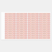 Gepersonaliseerd grillig rood roze paddenstoelenpa labels (Vel)