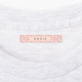 Gepersonaliseerd grillig rood roze paddenstoelenpa labels (Aangebracht)